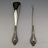 1913 British Antique Pure Silver Handle Shoehorn Button Hook Set in Case J & R Griffin